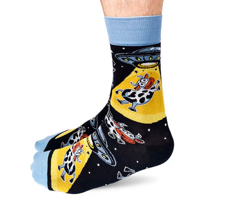 Uptown Sox - Men's - Cosmic Cows Socks