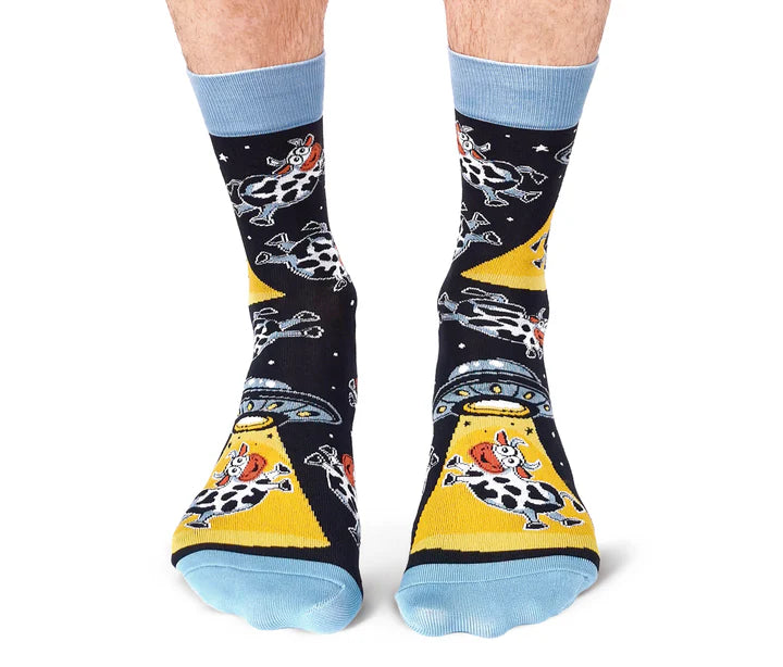 Uptown Sox - Men's - Cosmic Cows Socks