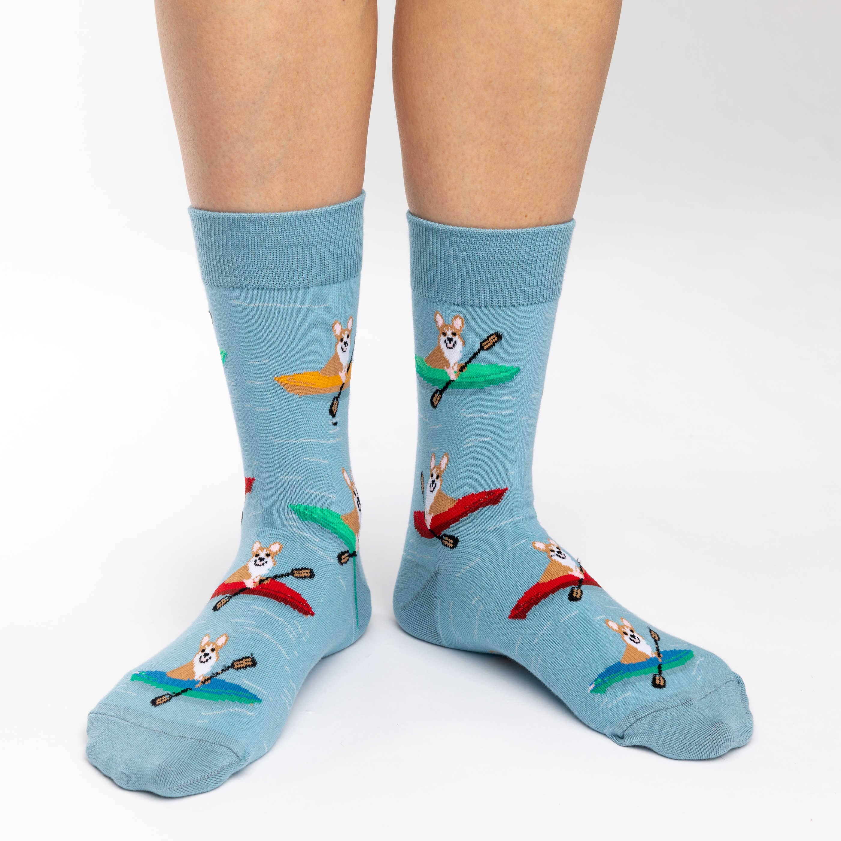 Good Luck Sock - Women's Corgi Kayaking Socks