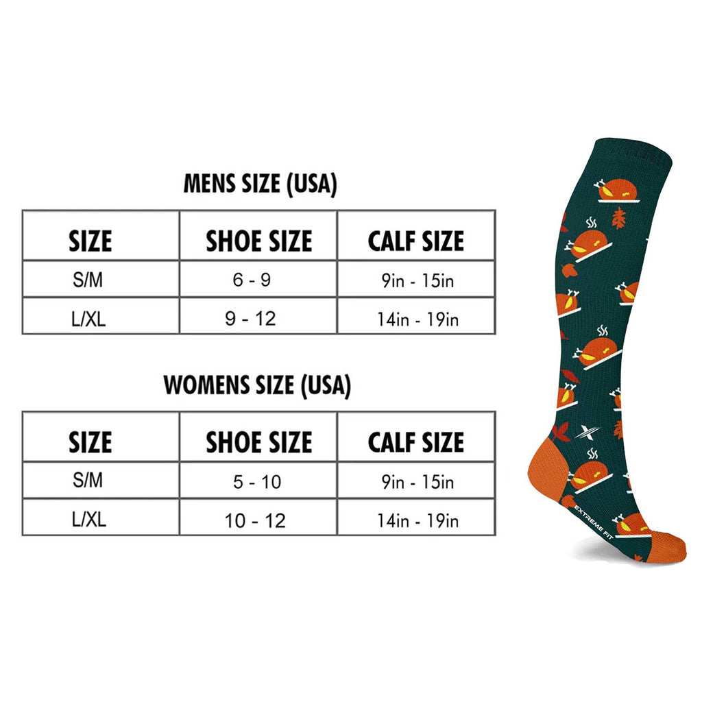 Extreme Fit - NOVELTY COLLECTION COMPRESSION SOCKS - Popsicles - Small/Medium