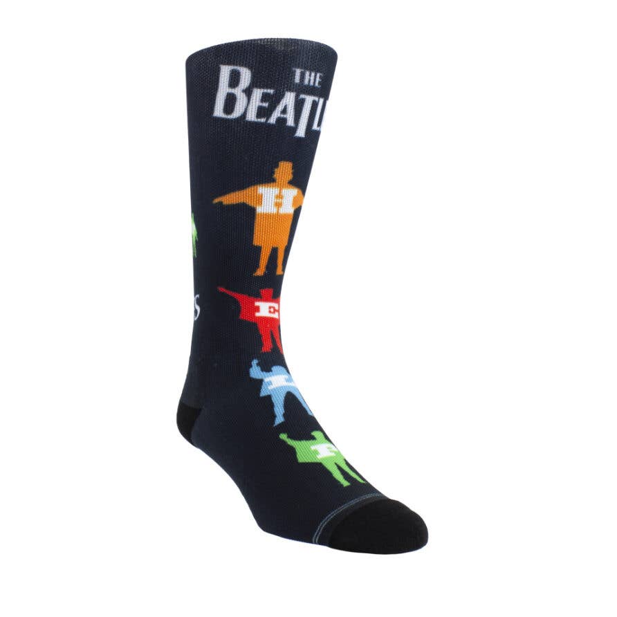Perri's Socks - The Beatles Help Silhouette Multi-Color Dye Sublimation Crew