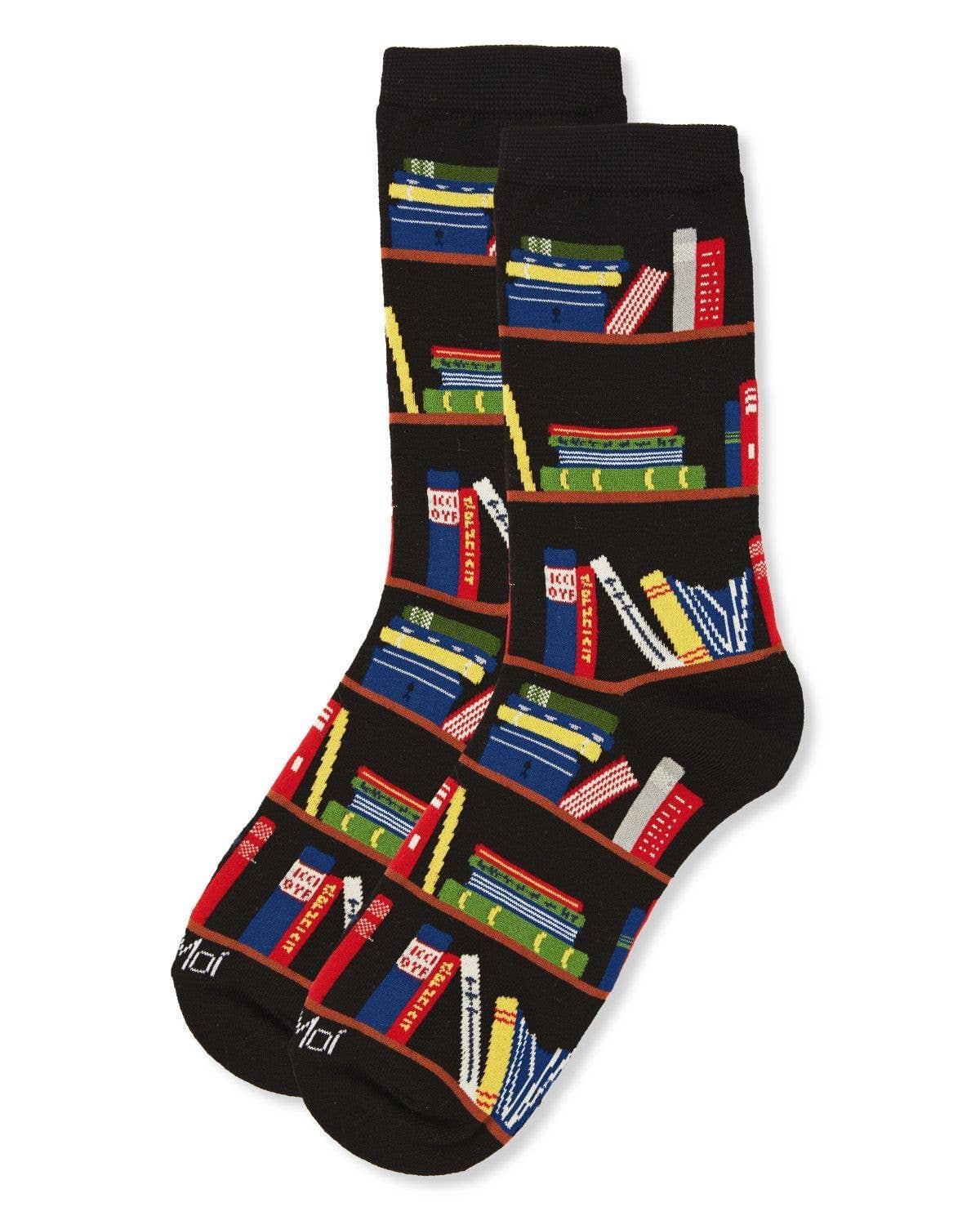 MeMoi - Women's - Bookshelf Bamboo Crew Socks