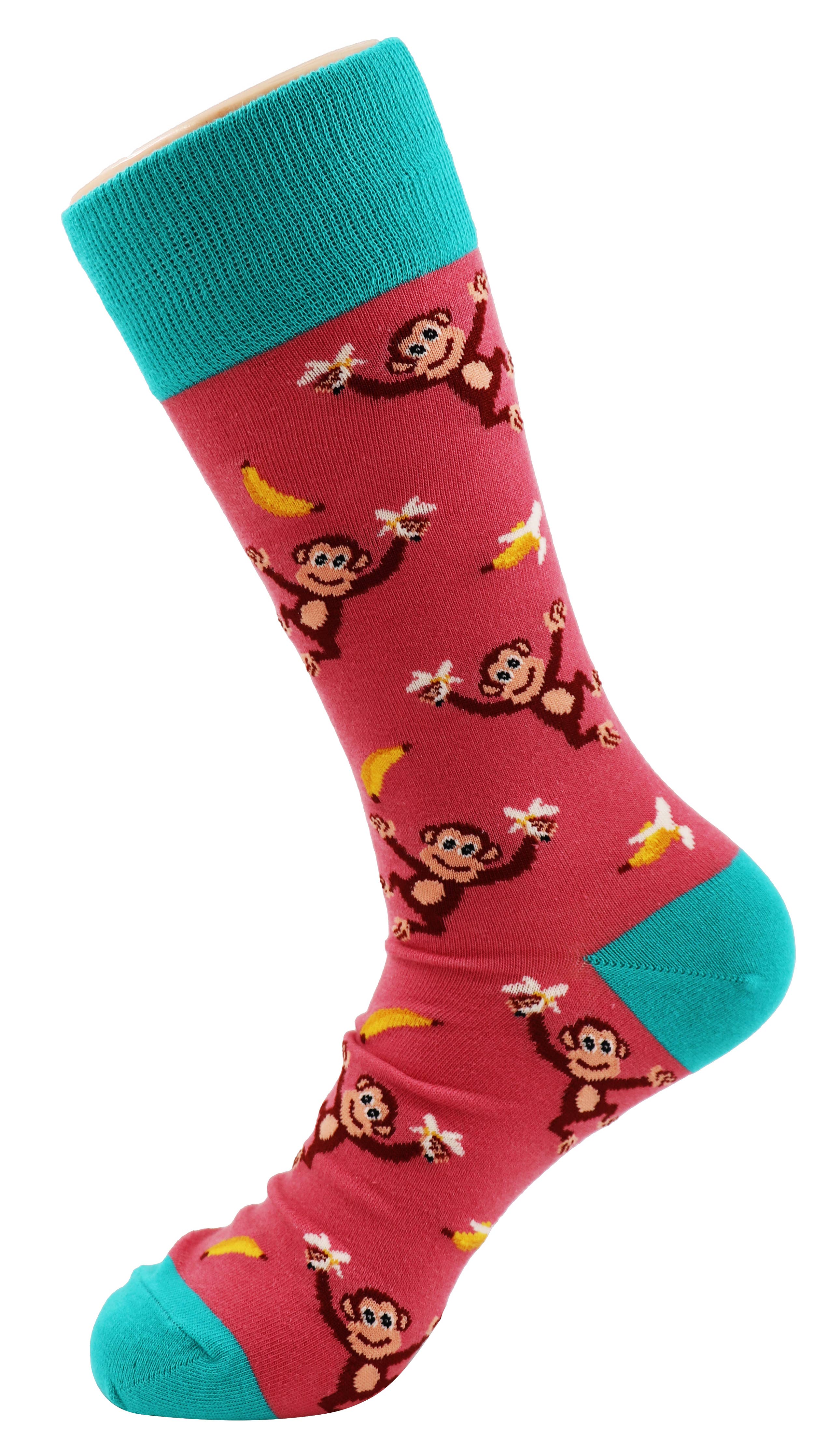 SoXcellent - Monkey Banana Unisex Fun Crew Novelty Funny Socks