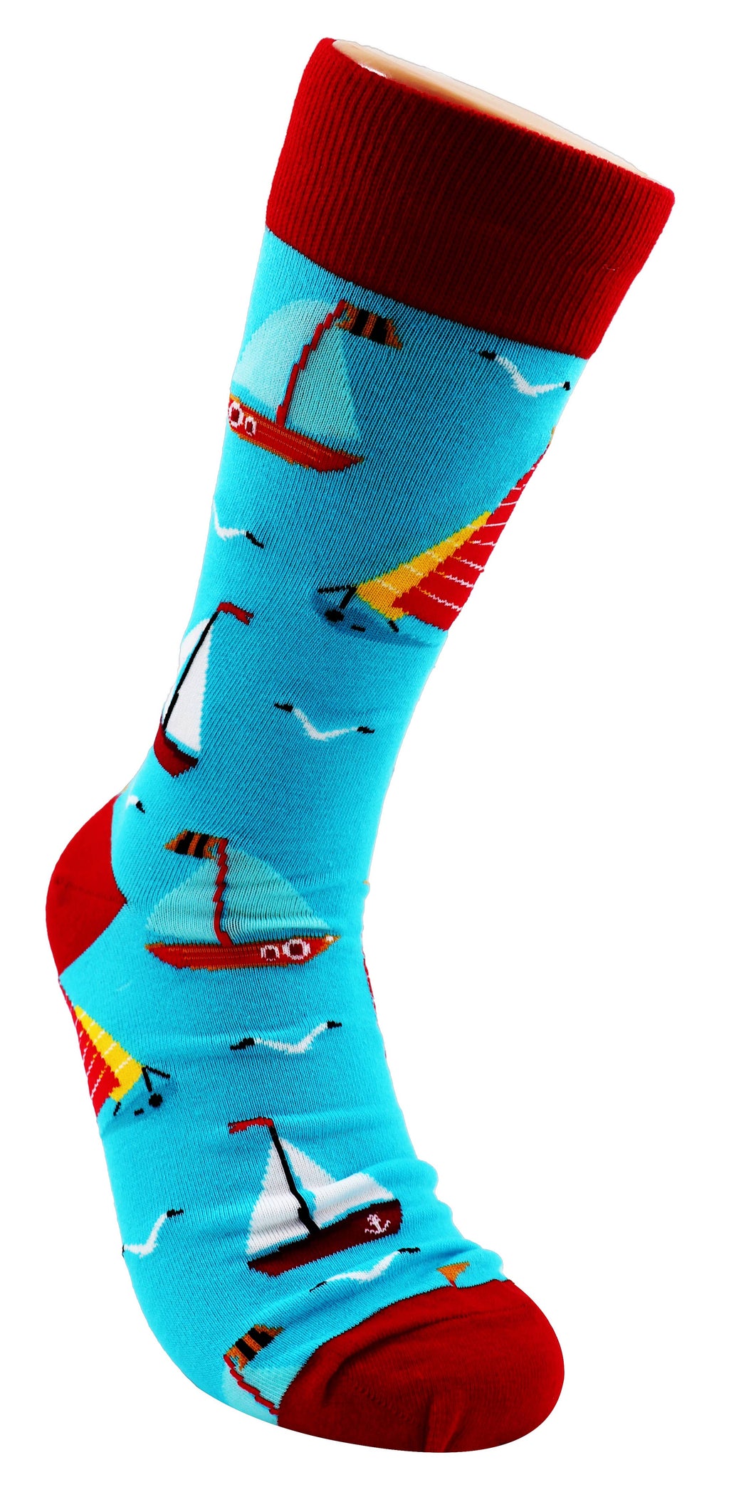 SoXcellent - Sailing Boat Unisex Fun Crew Novelty Funny Socks - M