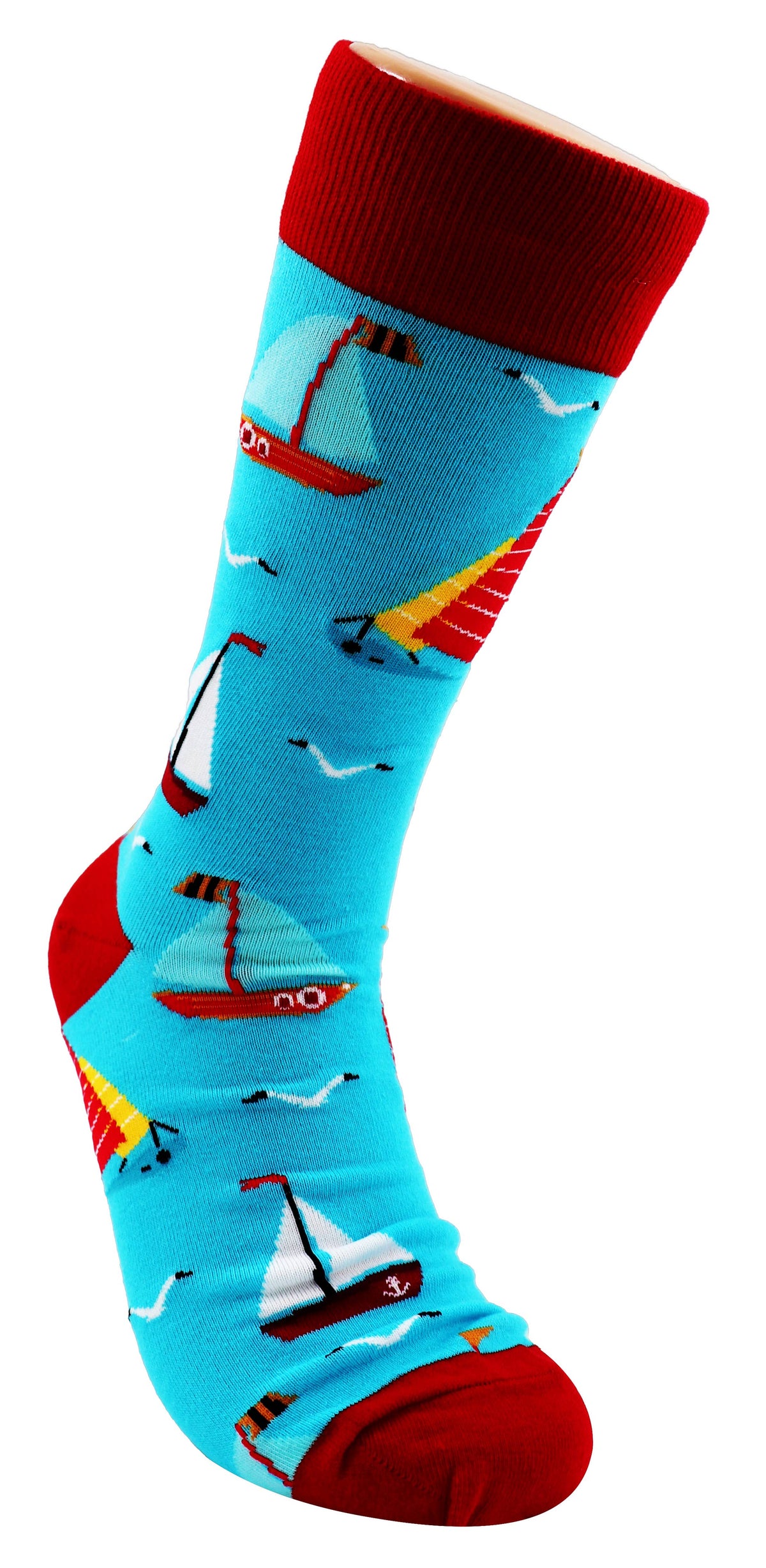 SoXcellent - Sailing Boat Unisex Fun Crew Novelty Funny Socks - M