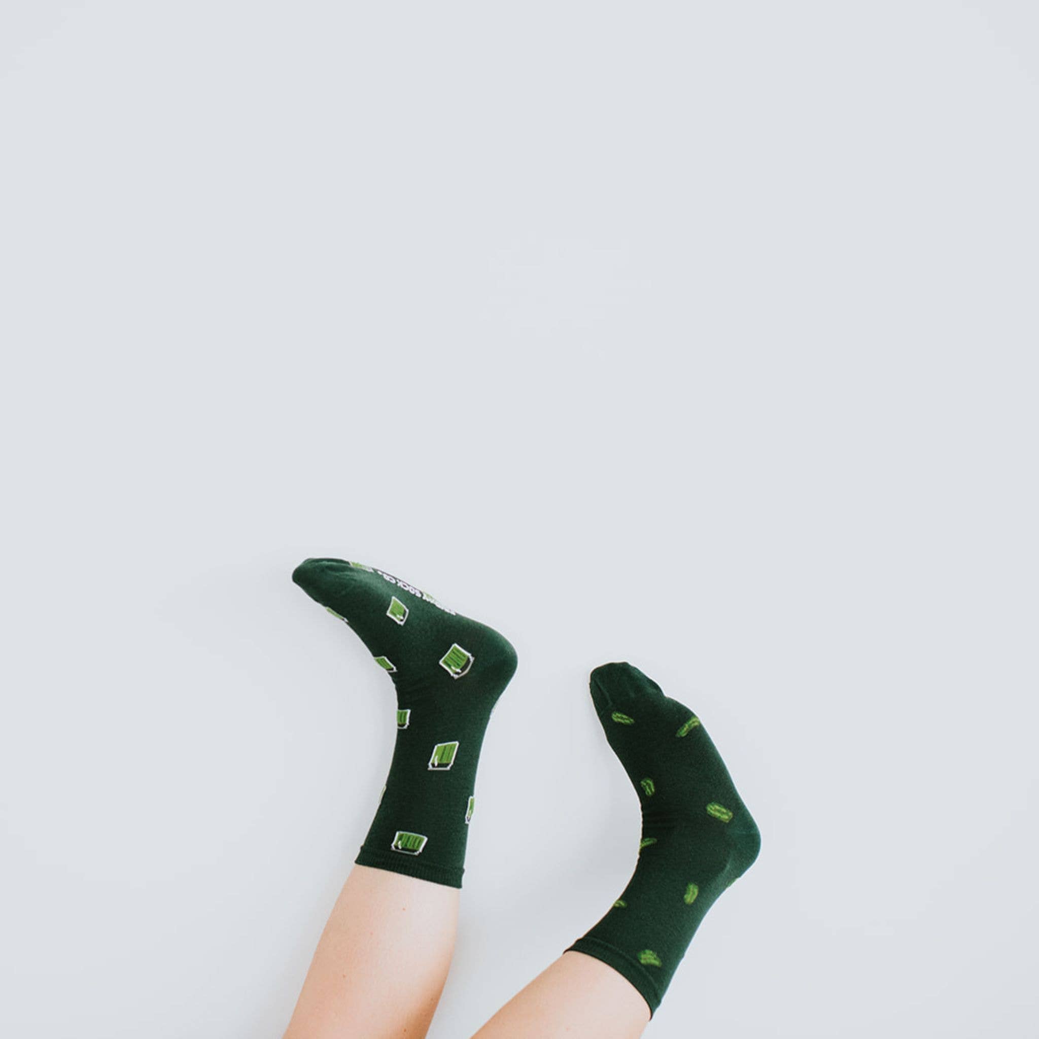 Friday Sock Co. - Women's Pickle Crew Socks - Comfy & Colorful