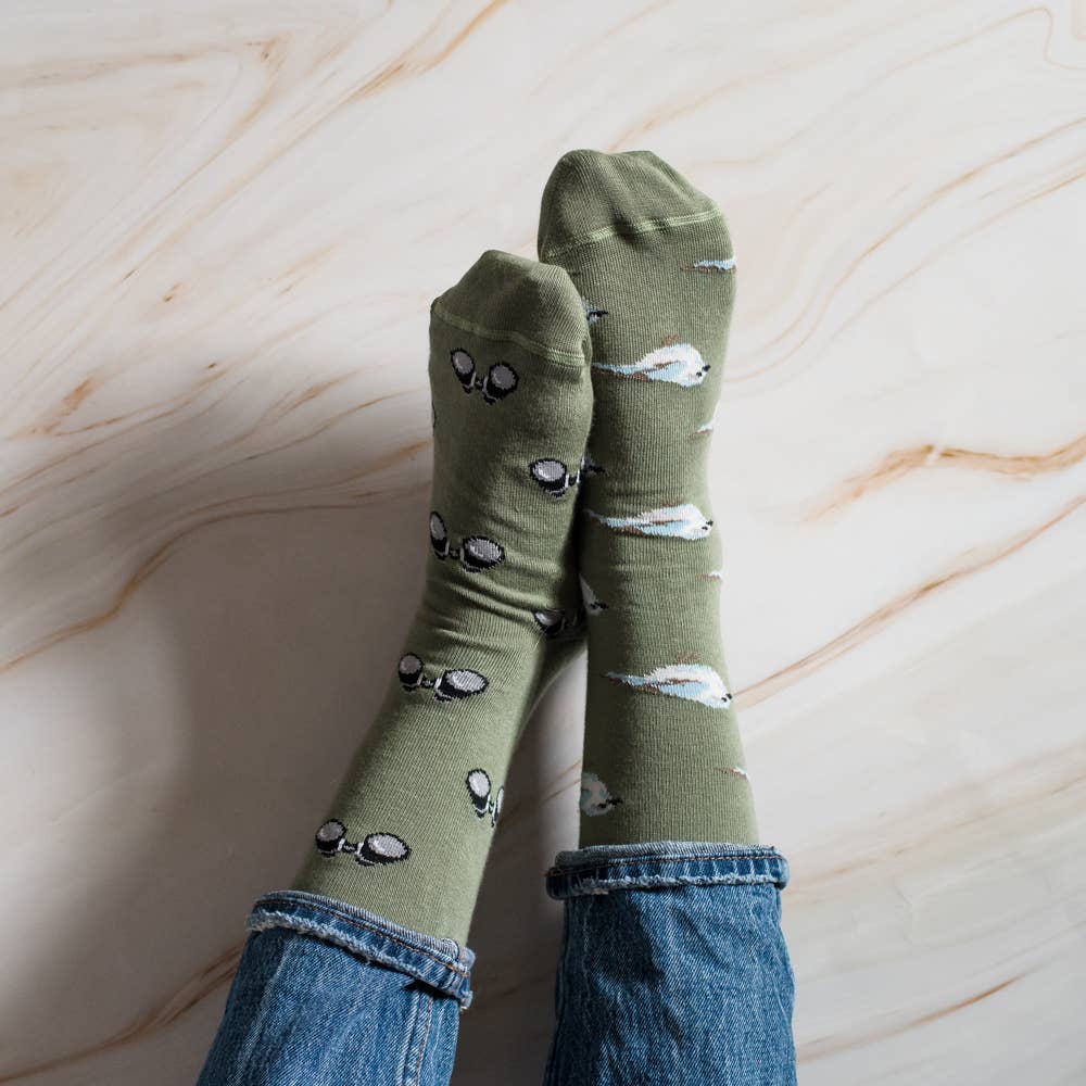 Friday Sock Co. - Women's Bird Watching Crew Socks - Non-Matching Pair