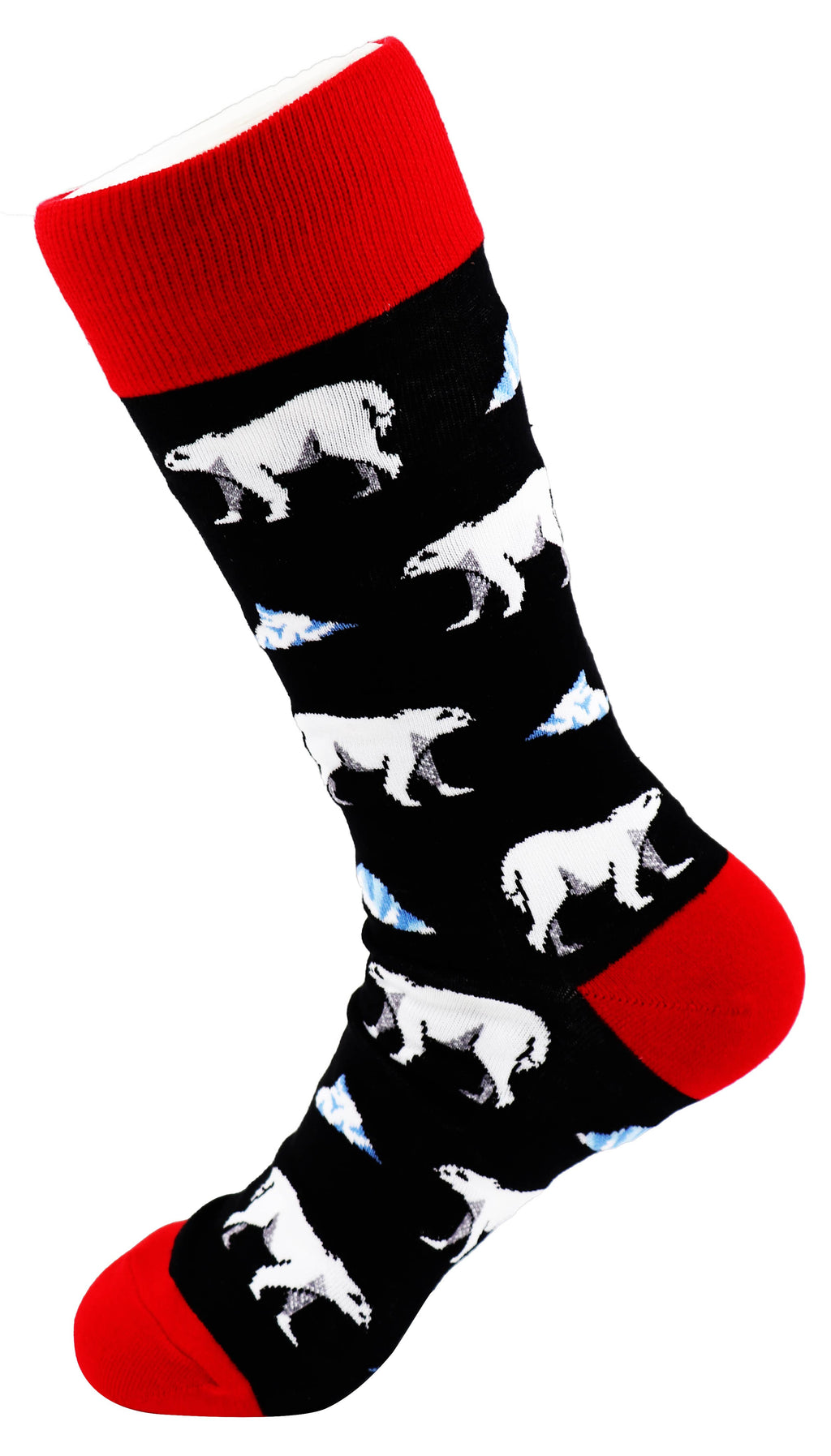 SoXcellent - Polar Bear Animal Unisex Fun Casual Pattern Funny Socks - M