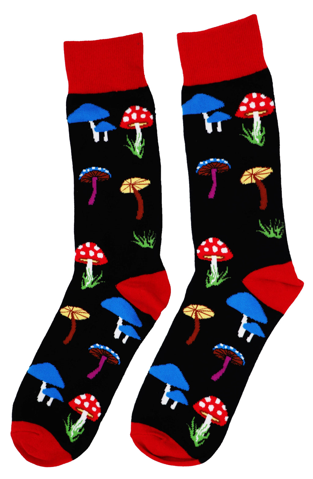 SoXcellent - Mushrooms Magic Unisex Crew Novelty Funny Socks