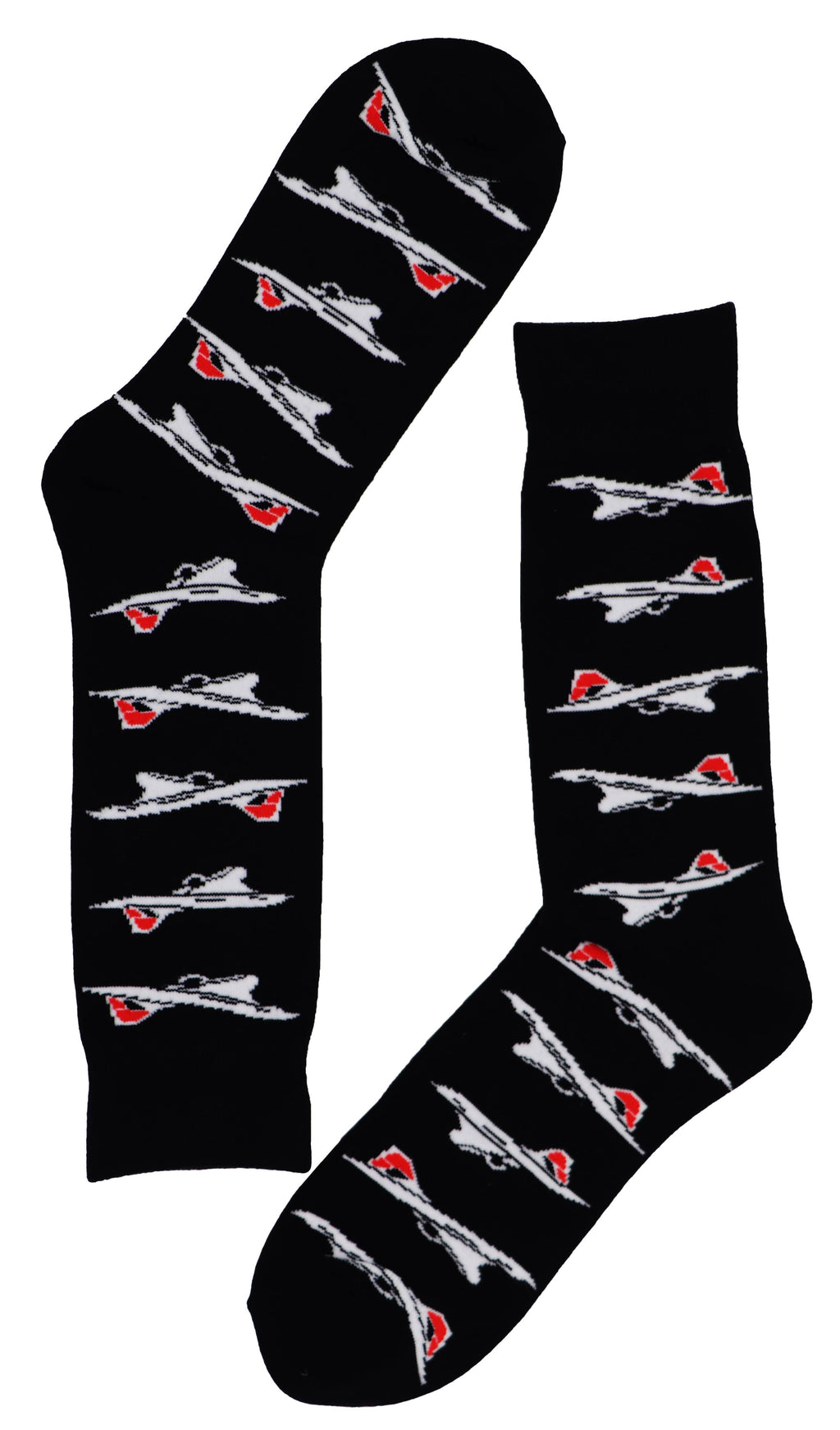 SoXcellent - Concorde Planes Unisex Crew Novelty Funny Socks