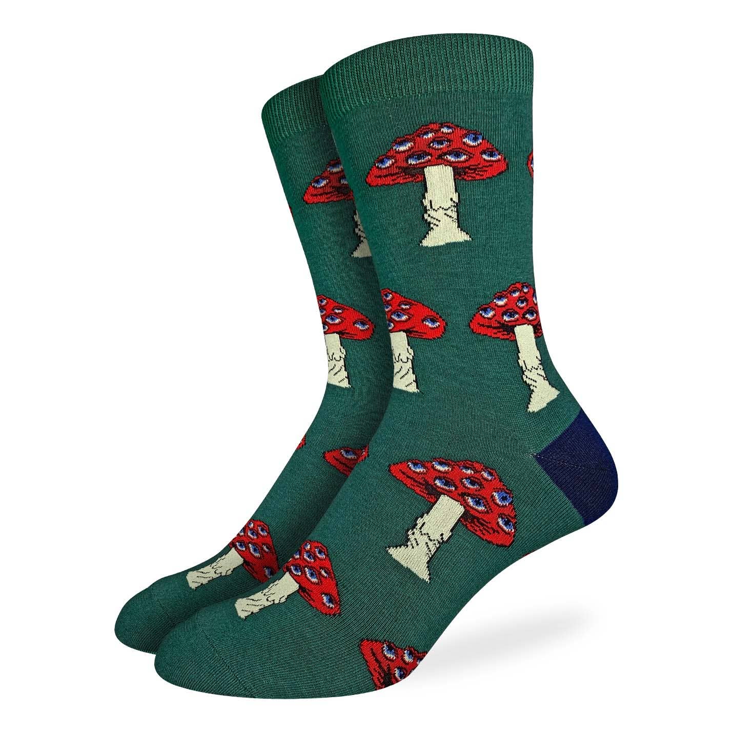 Good Luck Sock - Men's Big & Tall Magic Mushrooms Socks
