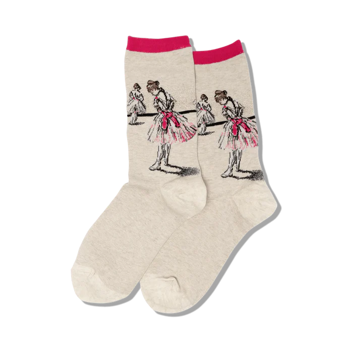Hot Sox - Women - Artist Series - Degas' BALLERINA Crew Socks