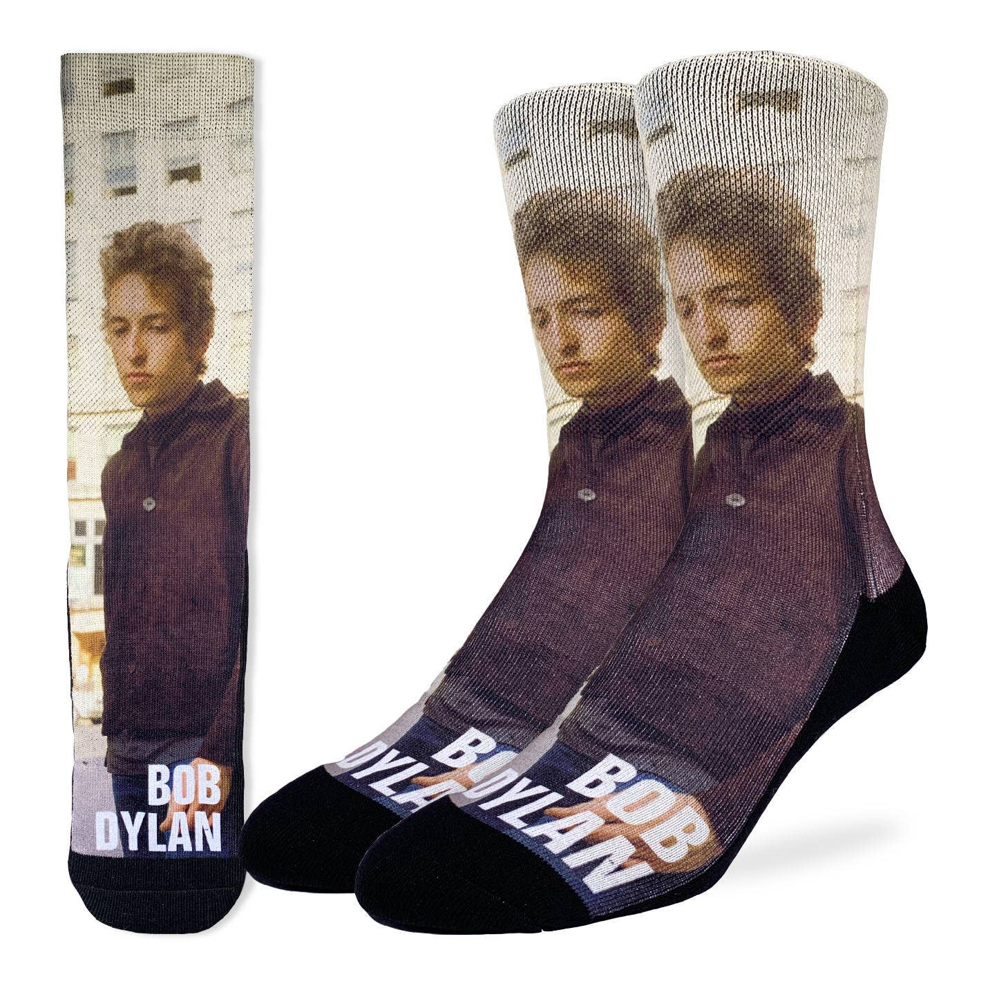 Good Luck Sock - Men's Bob Dylan, On The Streets.