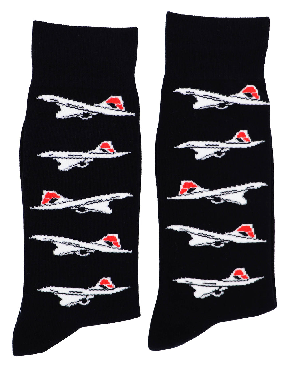 SoXcellent - Concorde Planes Unisex Crew Novelty Funny Socks