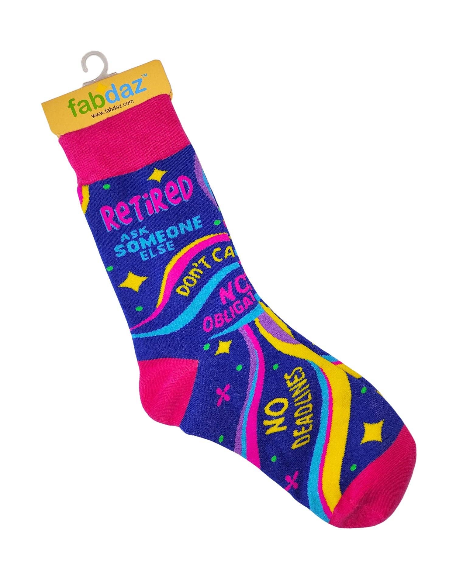 Fabdaz - Retired Ask Someone Else Women's Novelty Crew Socks