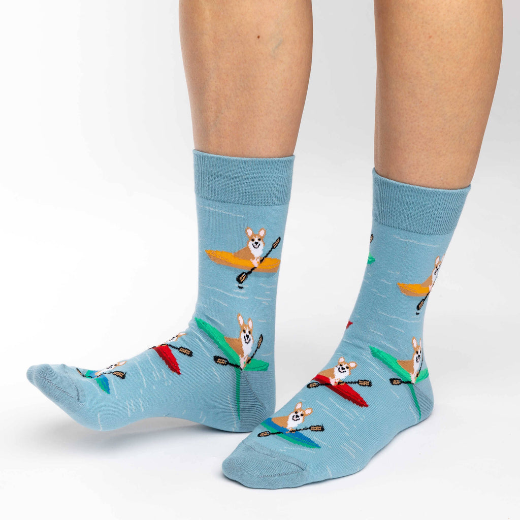 Good Luck Sock - Women's Corgi Kayaking Socks