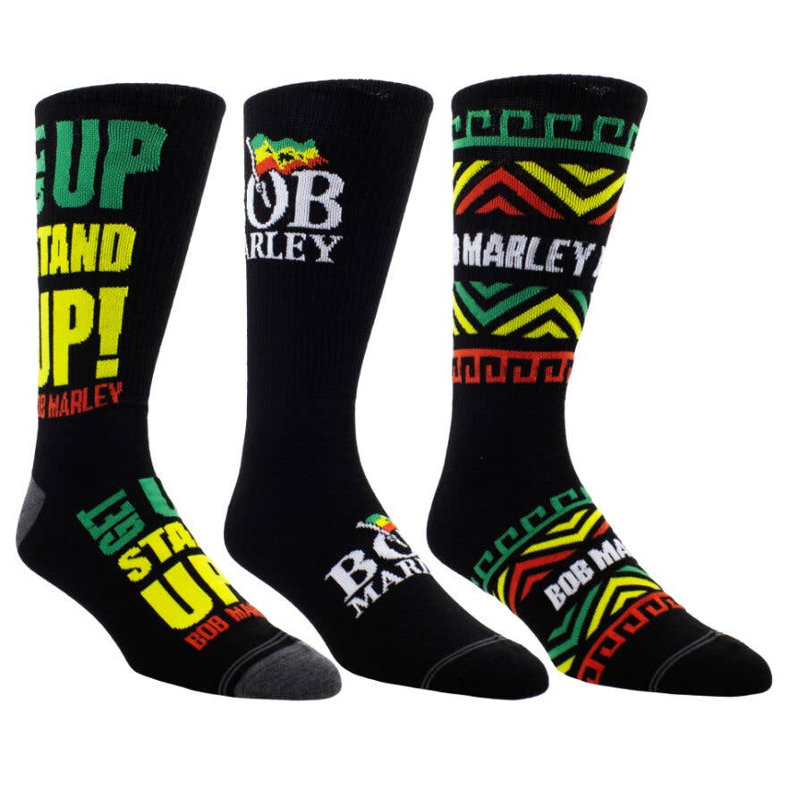 Perri's Socks - Bob Marley 3 Pack Gift Box Set Crew Socks
