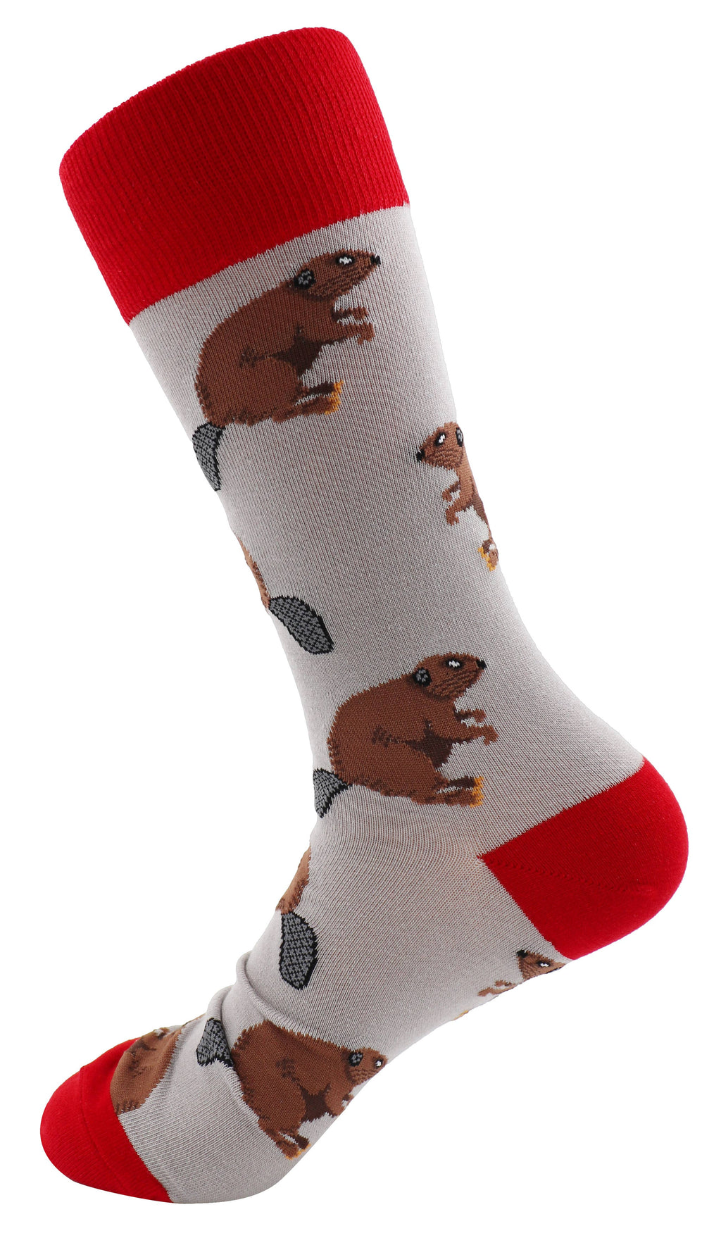 SoXcellent - Beaver Animal Unisex Fun Crew Novelty Funny Socks