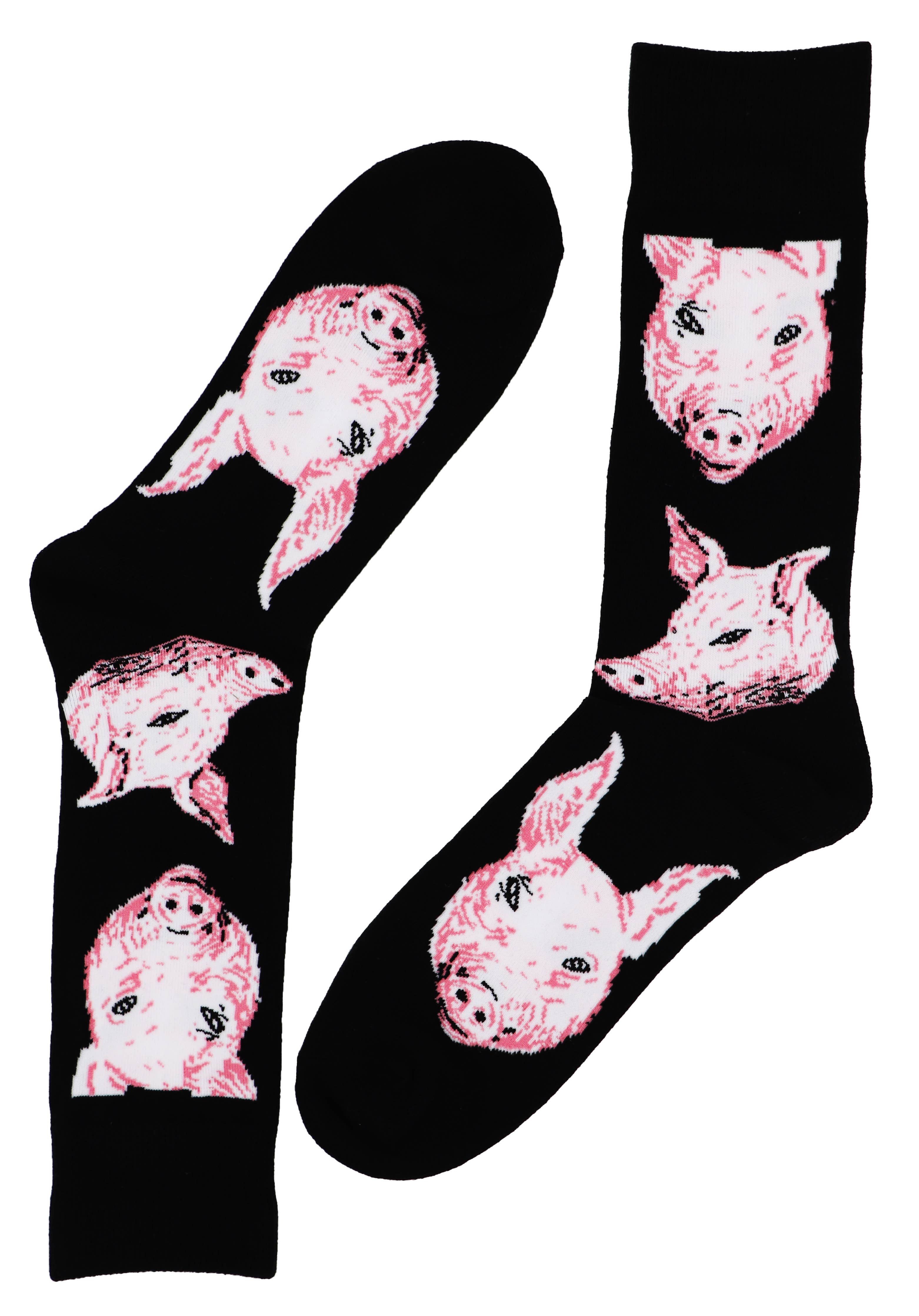 SoXcellent - Cute Pig Animal Unisex Crew Novelty Socks