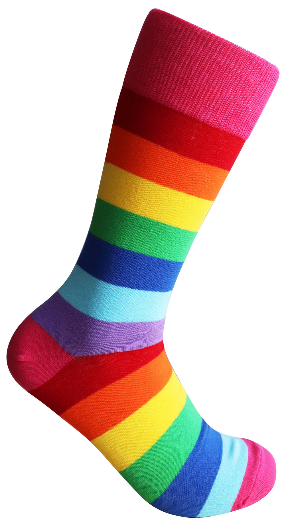 SoXcellent - Rainbow Color Stripes Love Unisex Socks - S