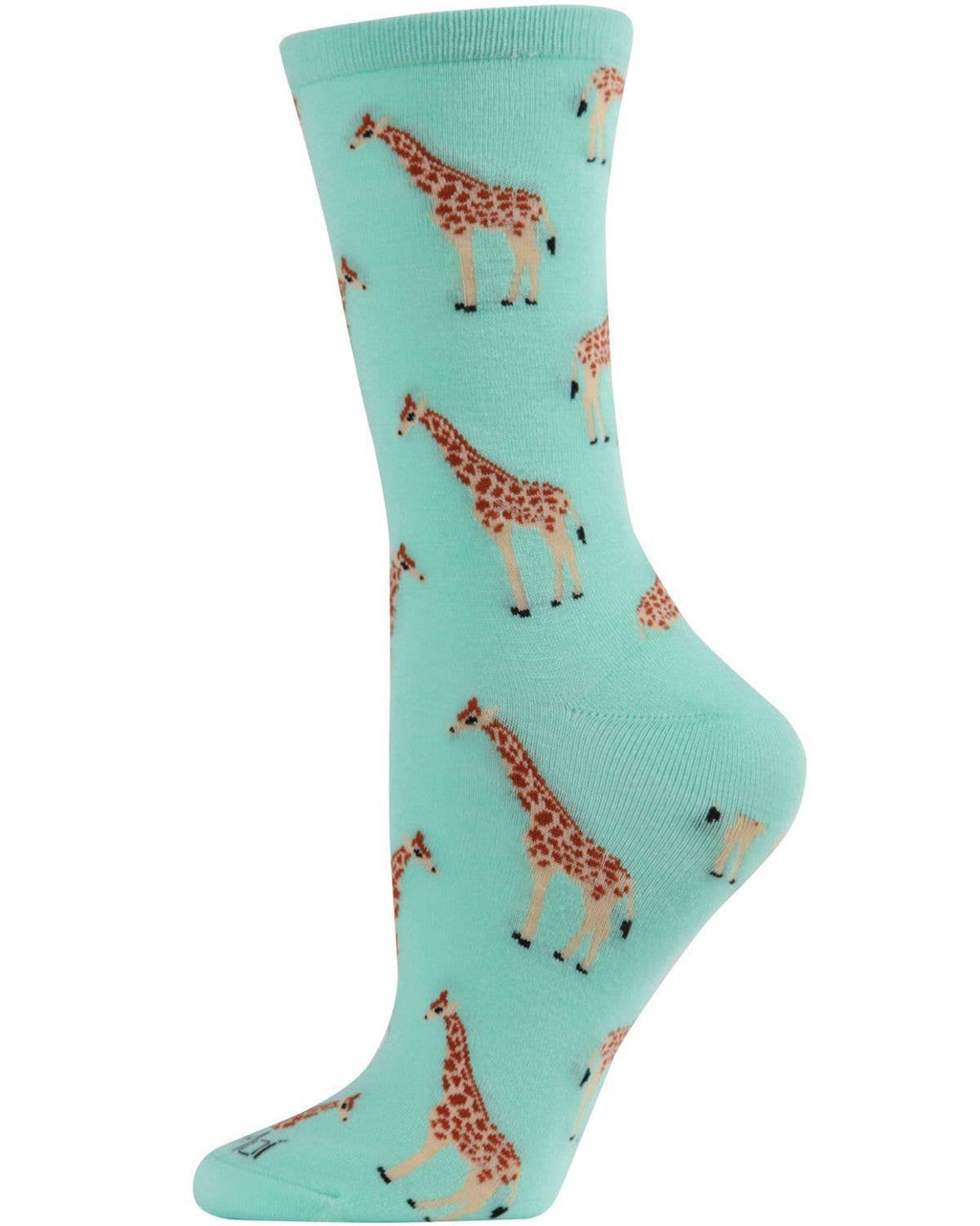 MeMoi - Women's - Giraffes Bamboo Blend Crew Socks