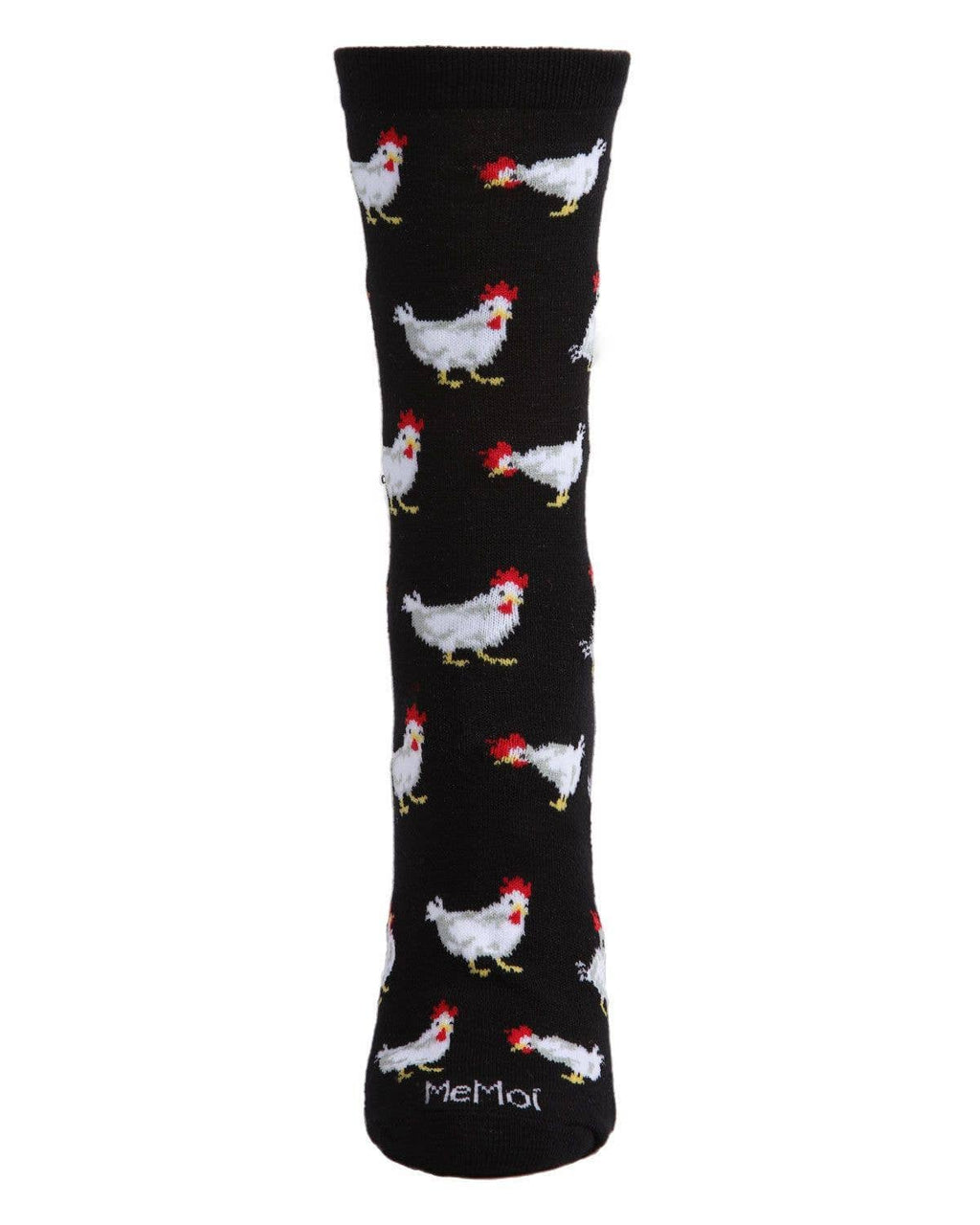 MeMoi - Women's - Chickens - Bamboo Crew Socks