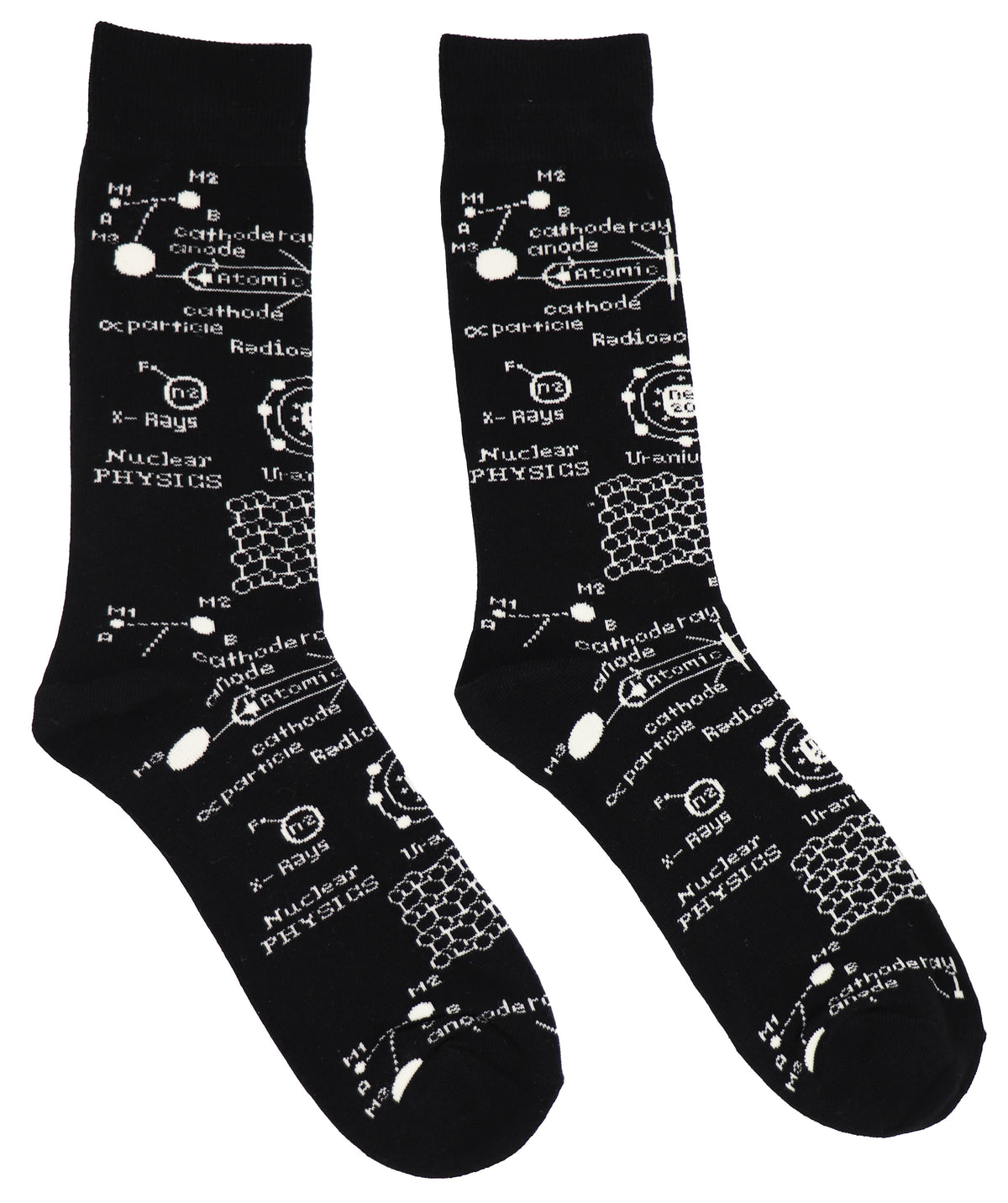 SoXcellent - Physics Black Formula Unisex Fun Crew Novelty Socks - M