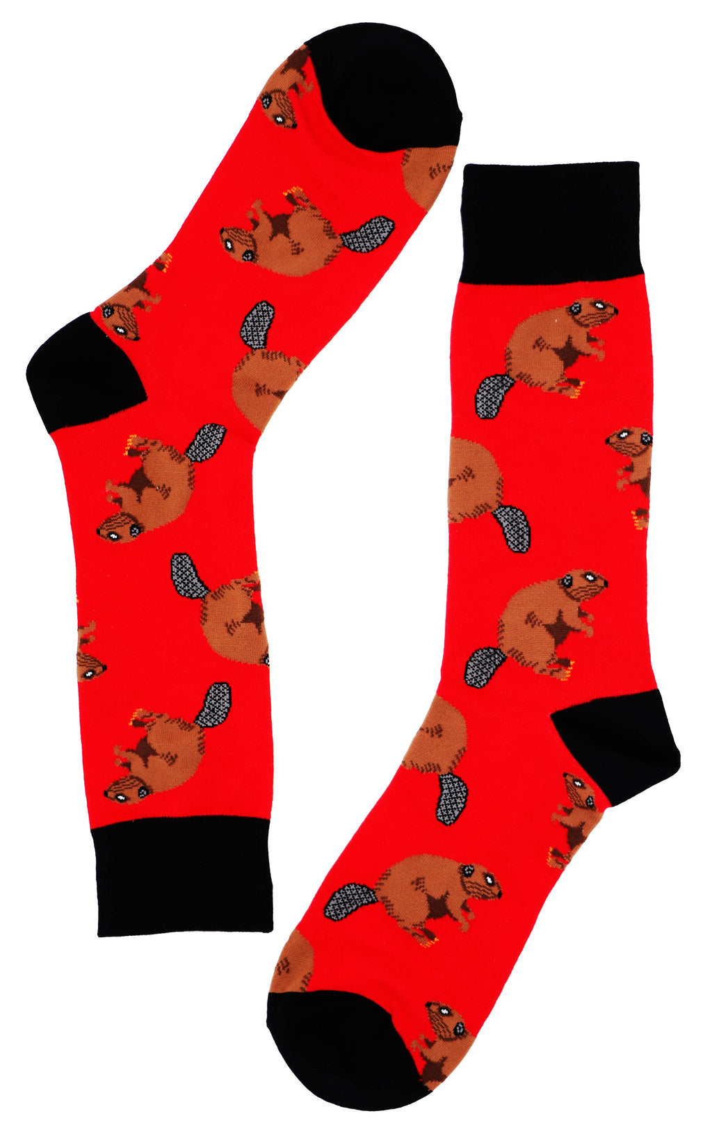 SoXcellent - Beaver Animal Unisex Fun Crew Novelty Funny Socks