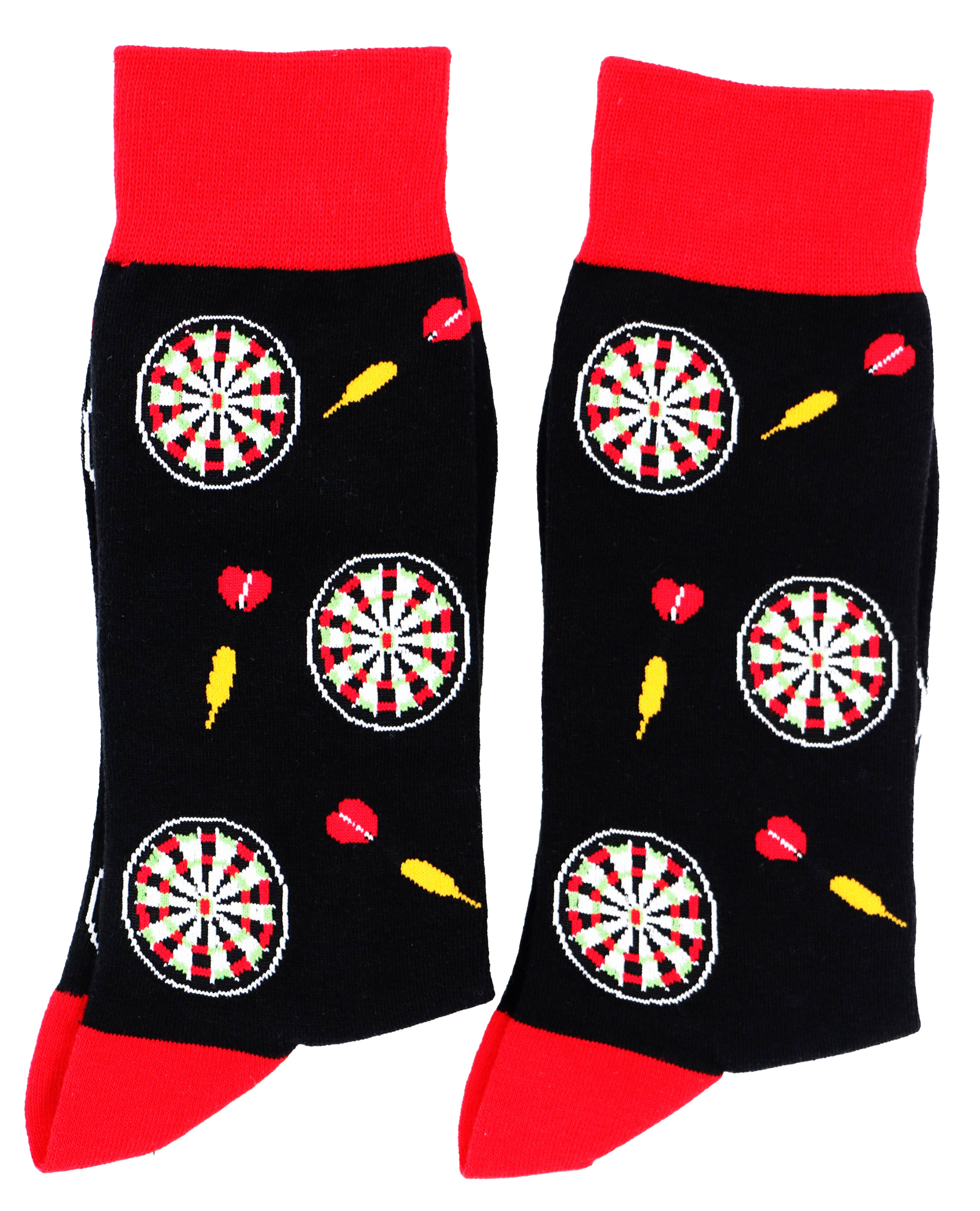 SoXcellent - Dart Board Tip Unisex Fun Dress Casual Pattern Funny Socks