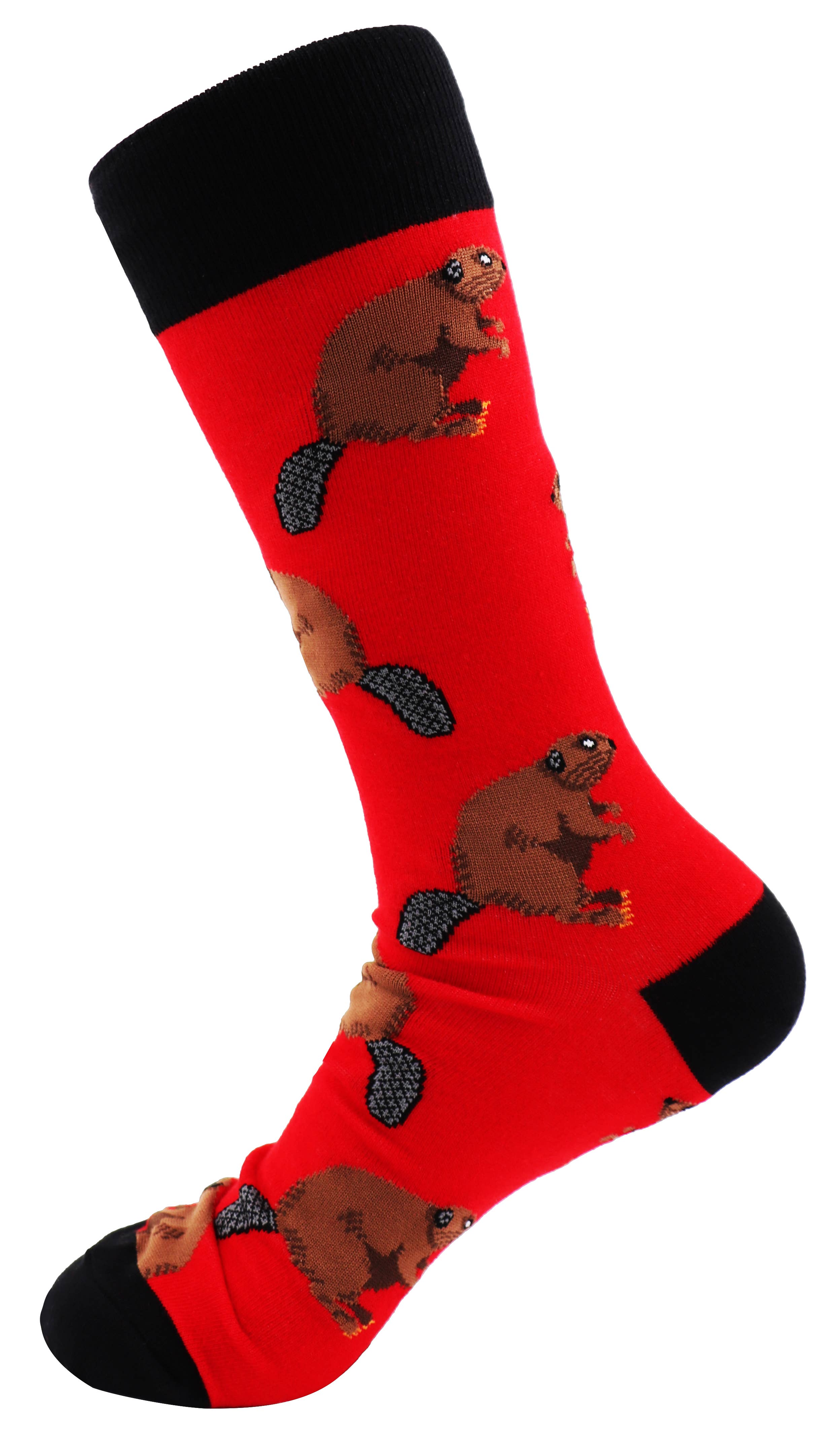 SoXcellent - Beaver Animal Unisex Fun Crew Novelty Funny Socks