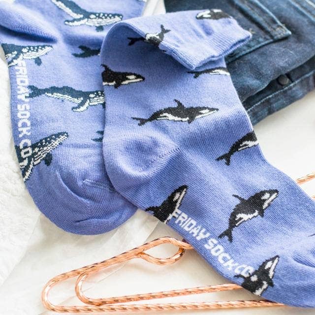Friday Sock - Men’s - Humpback Whale & Orca Socks