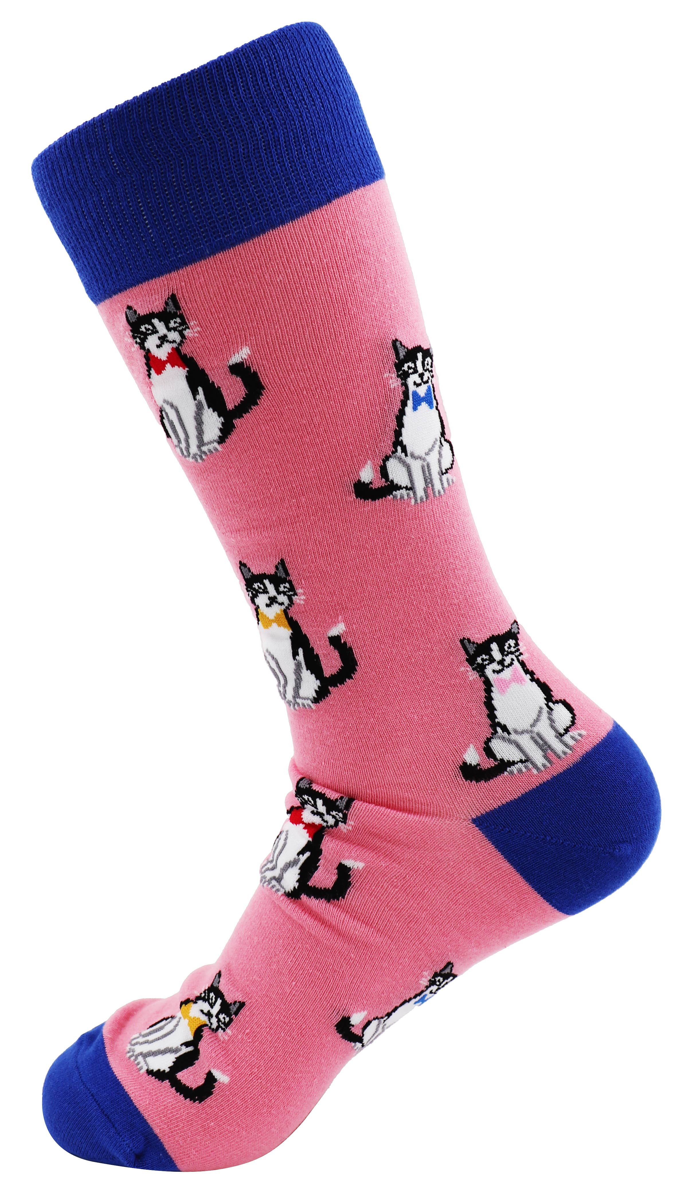 SoXcellent - Bow Tie Cat Unisex Fun Casual Pattern Socks