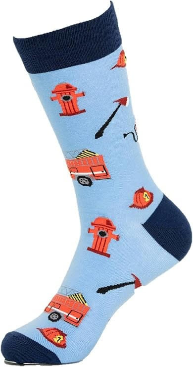 moJJa - Men's - FIRE FIGHTER Crew Socks - Blue
