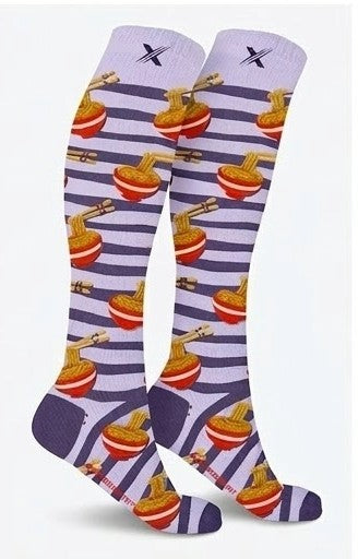 Extreme Fit - Novelty Collection - COMPRESSION - NOODLE Sock - Small/Medium