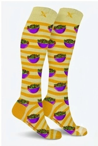 Extreme Fit - Novelty Collection - COMPRESSION - SALAD Sock - Small/Medium