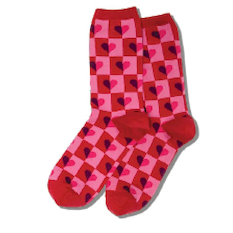 Hot Sox - Women - HALF HEARTS Crew Socks