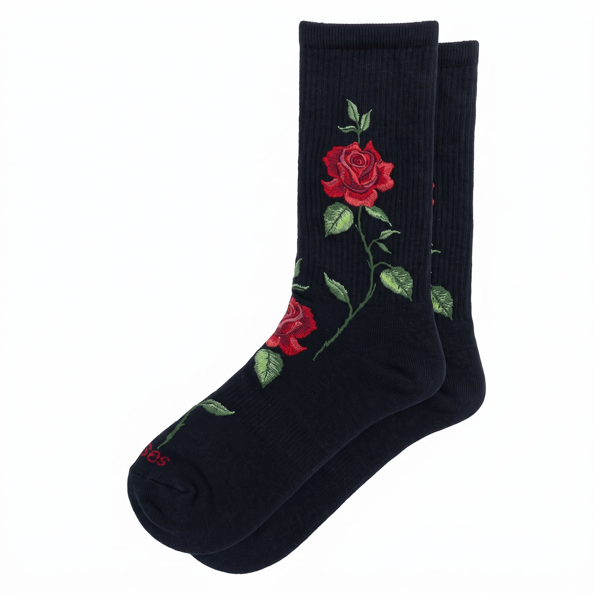 Hot Sox - Women - ROSE FLORAL Crew Socks
