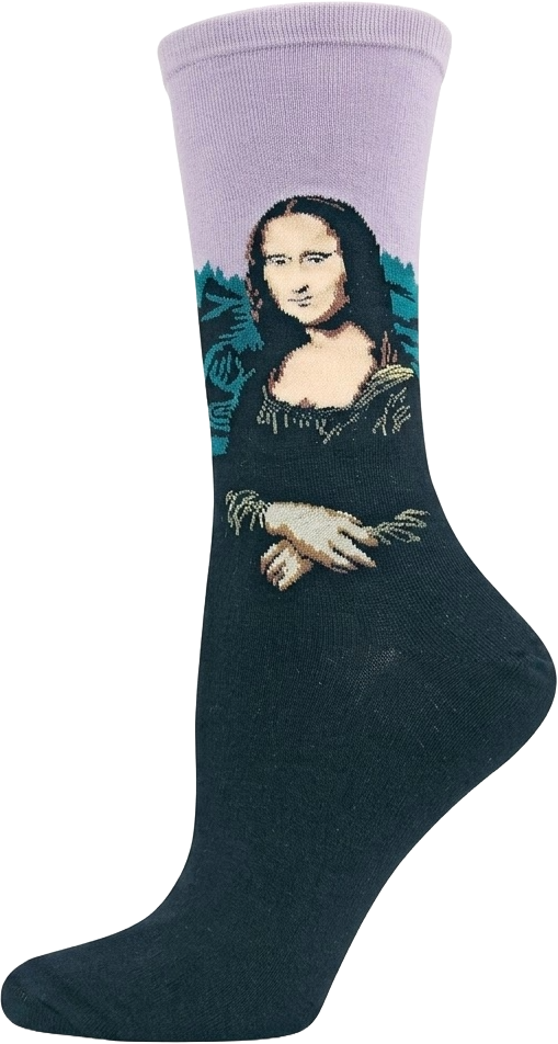 Hot Sox - Women - Artist Series - MONA LISA Crew Socks