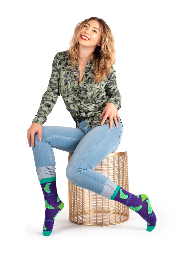 Uptown Sox - Women's -  In a Pickle Socks - For Her