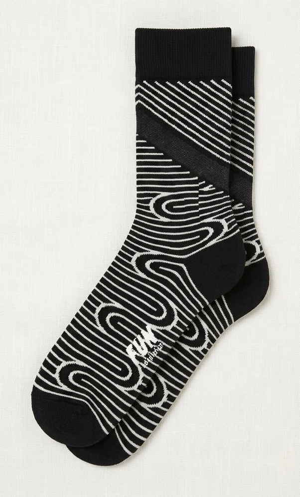 FUN Socks - Women's - NO STRIPE Mesh Crew Socks