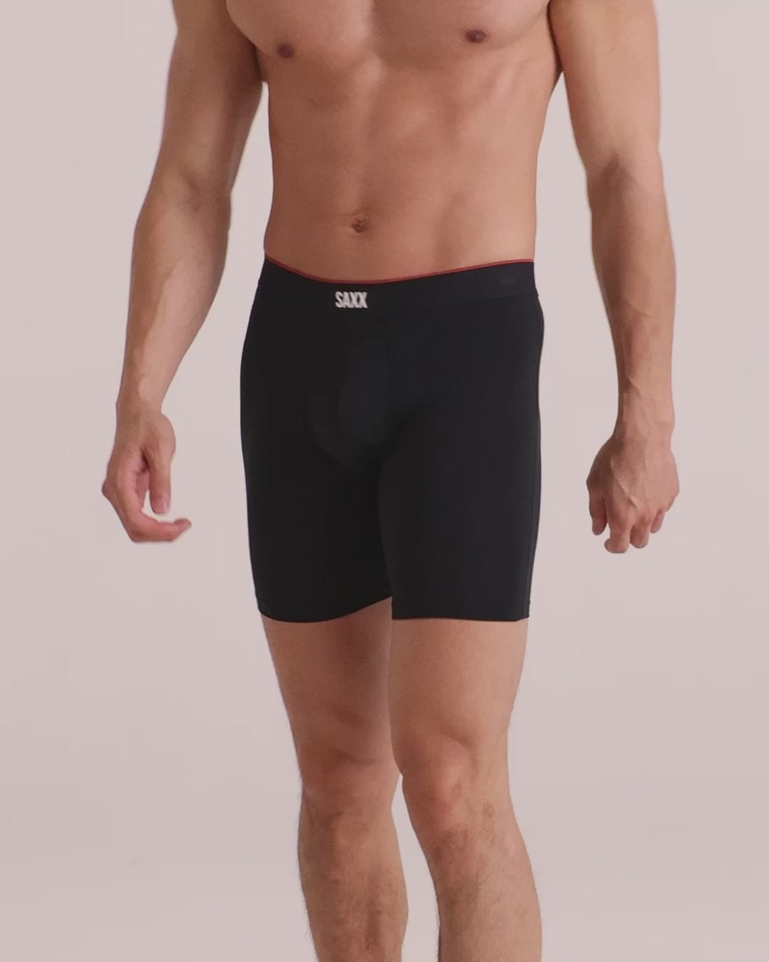 SAXX - QUEST QUICK-DRY MESH BOXER BRIEF FLY 6" 3PK- BGN