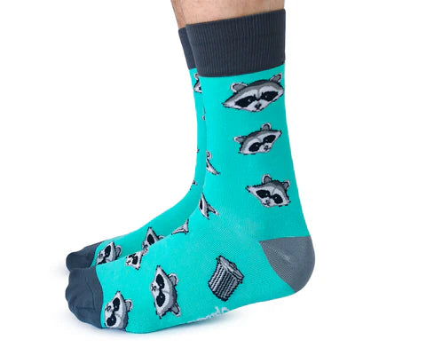 Uptown Sox - Men's - Raccoon Bandit Socks for HIM