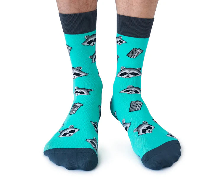 Uptown Sox - Men's - Raccoon Bandit Socks for HIM