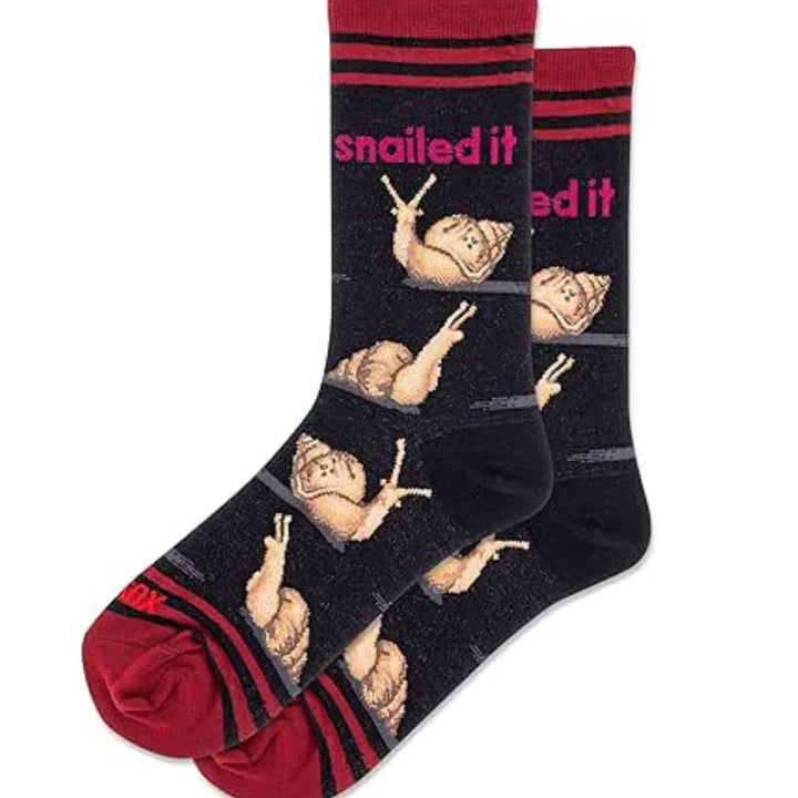 Hot Sox - Women - SNAILED IT Crew Socks