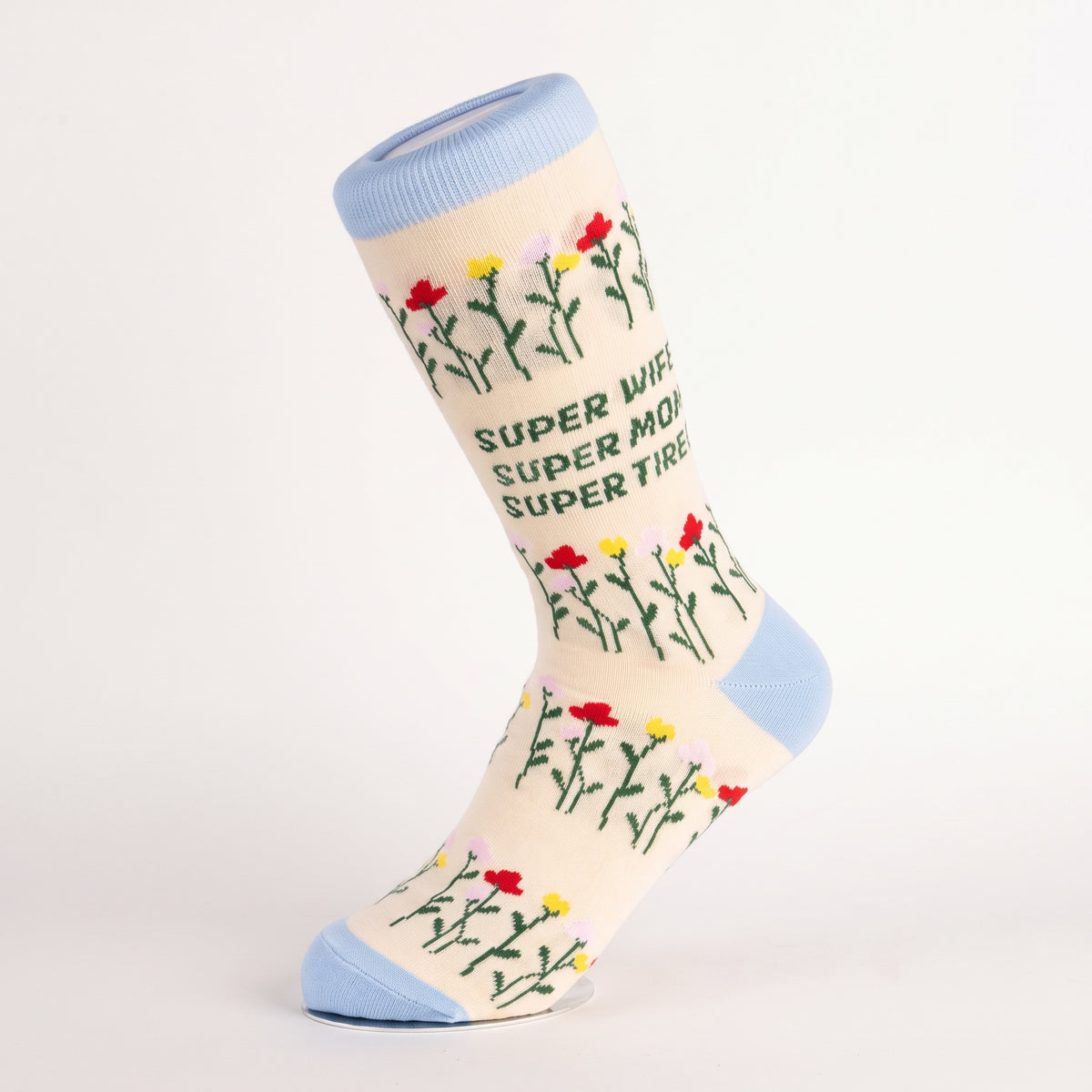 moJJa - Women's - SUPER WIFE, MOM, TIRED Crew Socks