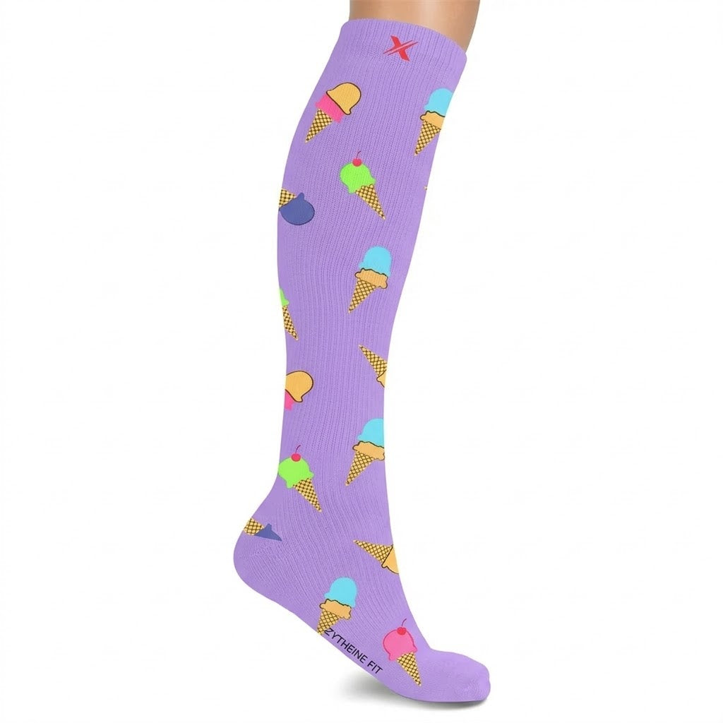 Extreme Fit - NOVELTY COLLECTION COMPRESSION SOCKS - Ice Cream - Small/Medium