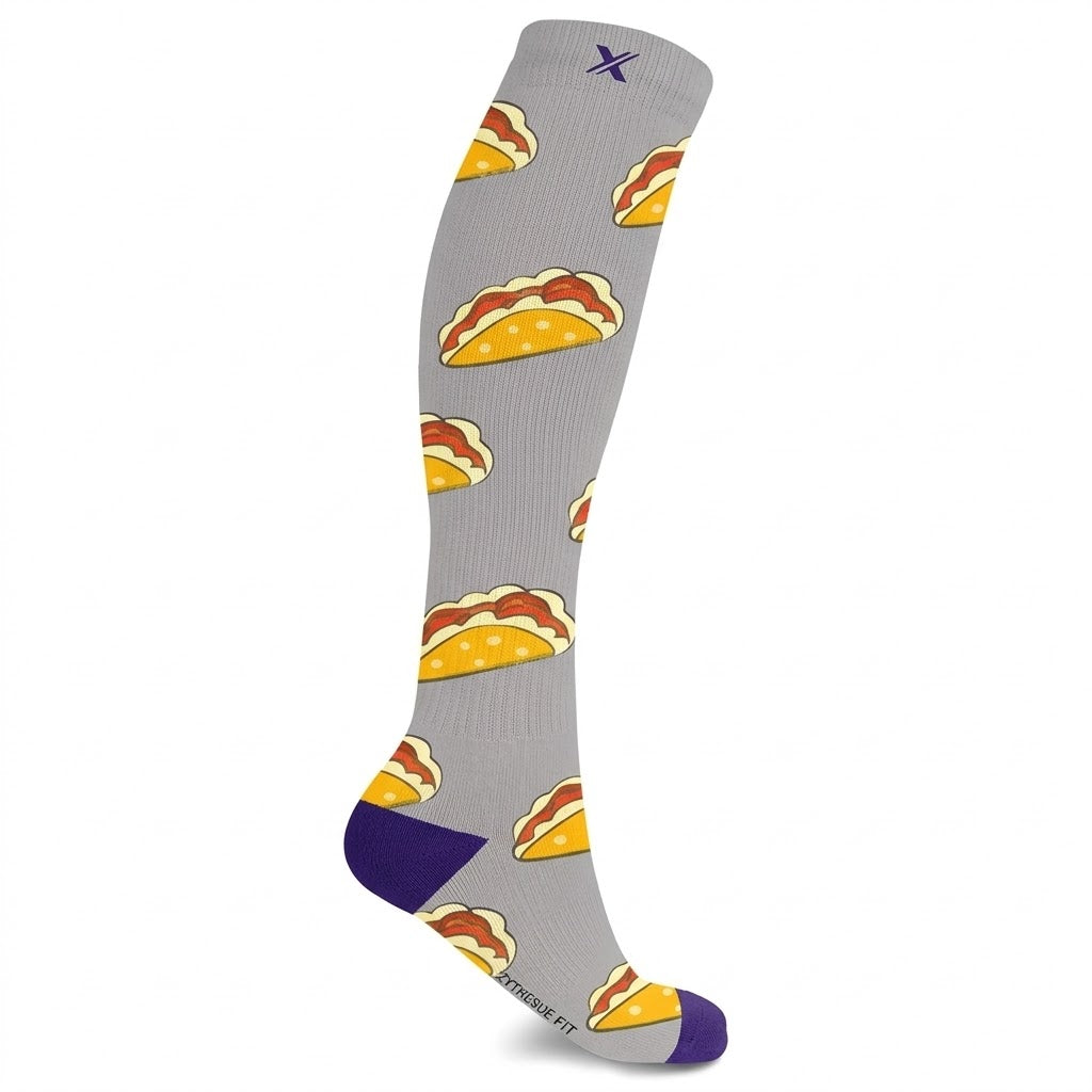 Extreme Fit - NOVELTY COLLECTION COMPRESSION SOCKS - Sweet Taco - Small/Medium