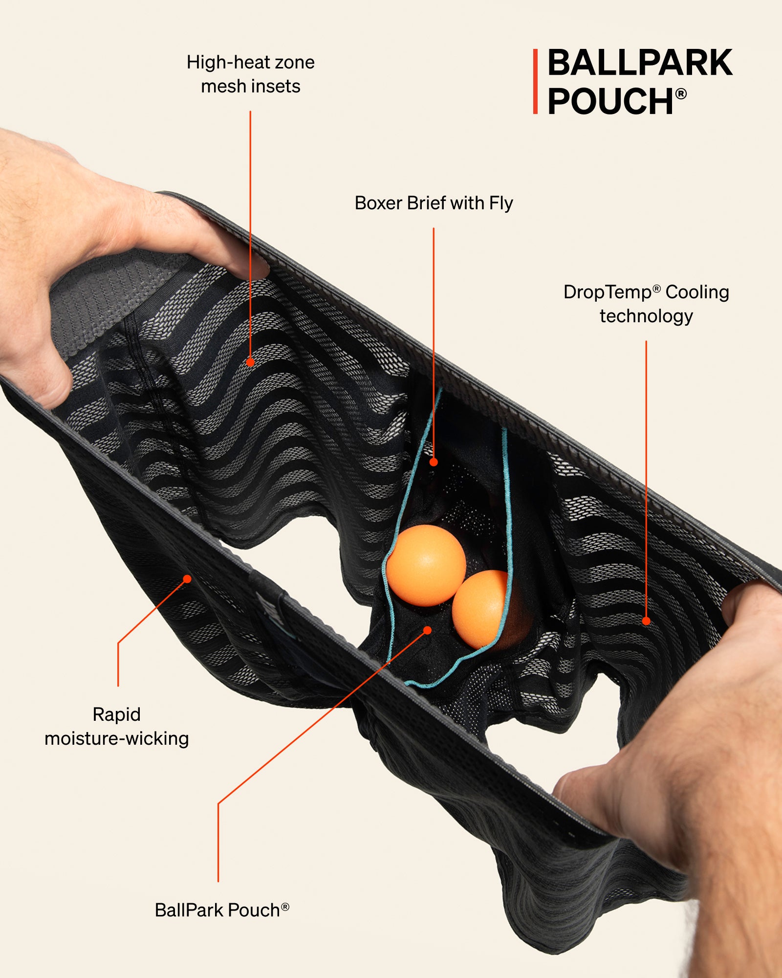SAXX DROPTEMP COOLING MESH-BLH