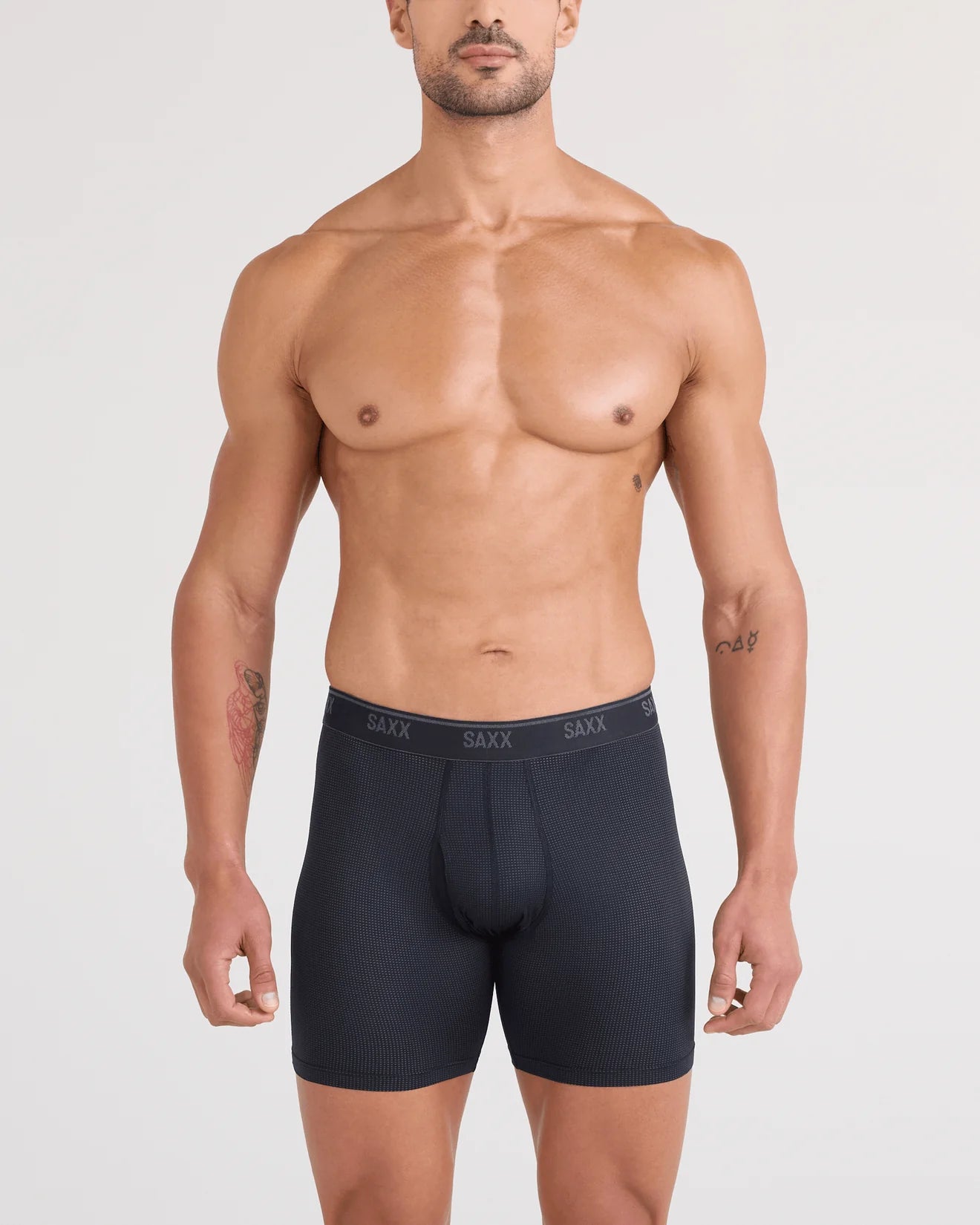 SAXX - QUEST QUICK-DRY MESH BOXER BRIEF FLY 6" 3PK- BGN