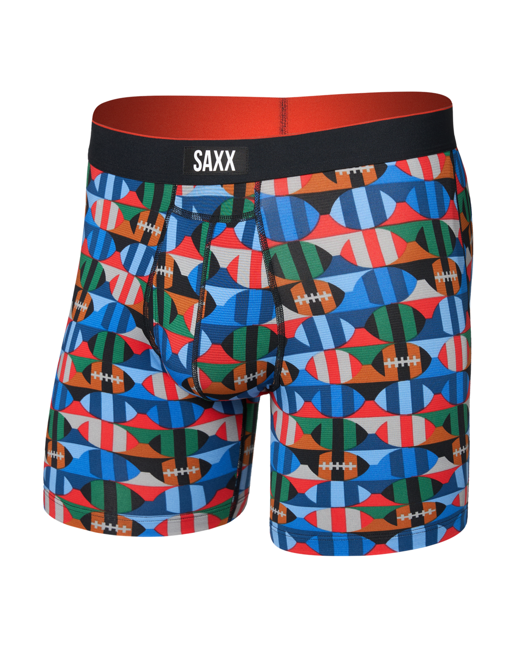 MULTI-SPORT MESH - Multi-Sport Performance Boxer Brief 6" - GRIDIRON CHECK-MULTI